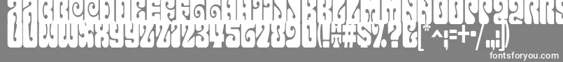 Terpsichora Font – White Fonts on Gray Background