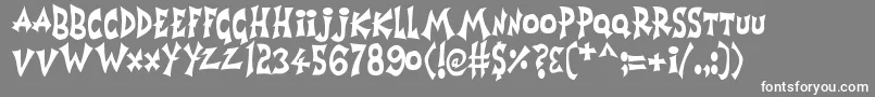 Horrorshow Font – White Fonts on Gray Background