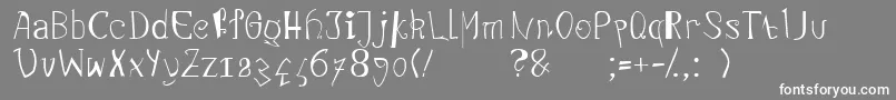 Linotypecadavreexquis Font – White Fonts on Gray Background
