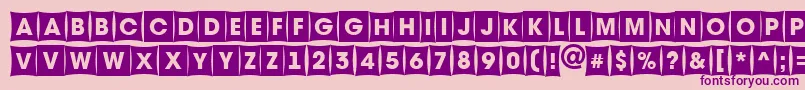 AAvantetitulcmfsh Font – Purple Fonts on Pink Background