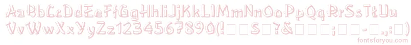 LowereastsideMedium Font – Pink Fonts on White Background