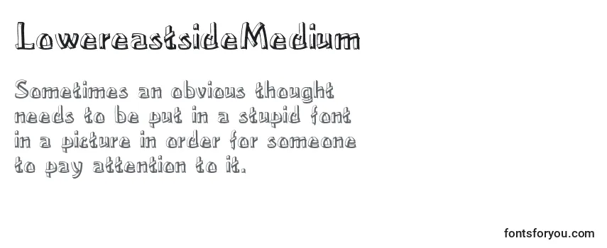 LowereastsideMedium Font