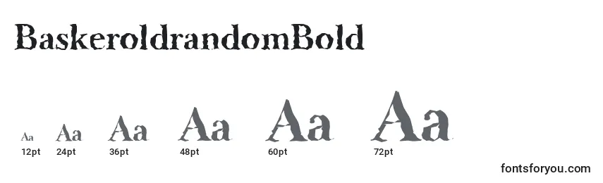 Размеры шрифта BaskeroldrandomBold