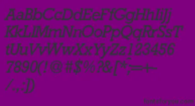 RambaultItalic font – Black Fonts On Purple Background