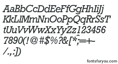 RambaultItalic font – large Fonts