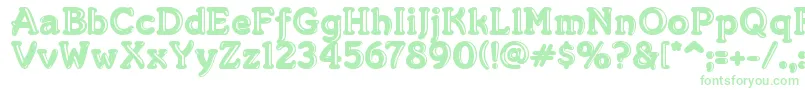 MerkinGoo-Schriftart – Grüne Schriften