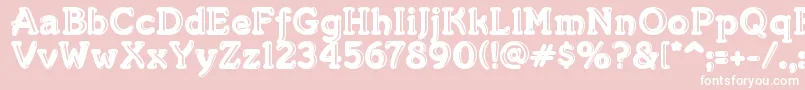 MerkinGoo Font – White Fonts on Pink Background