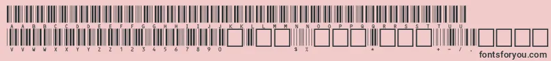 V100019-Schriftart – Schwarze Schriften auf rosa Hintergrund