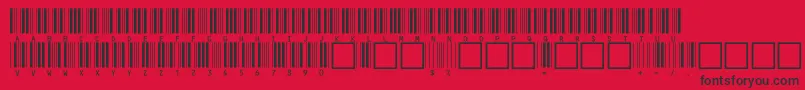 Fonte V100019 – fontes pretas em um fundo vermelho