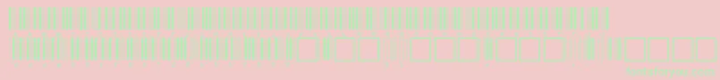 V100019 Font – Green Fonts on Pink Background