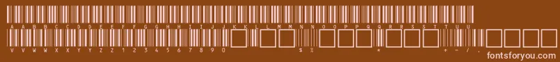 V100019 Font – Pink Fonts on Brown Background