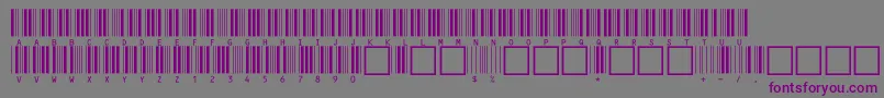 V100019 Font – Purple Fonts on Gray Background