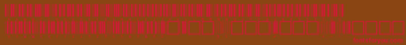 V100019 Font – Red Fonts on Brown Background