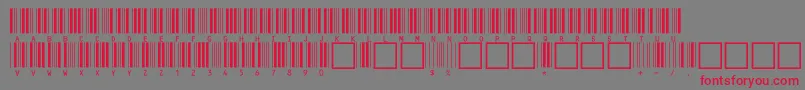 V100019 Font – Red Fonts on Gray Background
