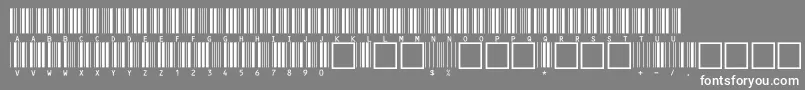 フォントV100019 – 灰色の背景に白い文字