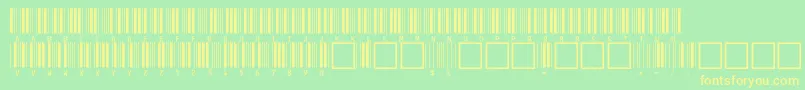 V100019 Font – Yellow Fonts on Green Background