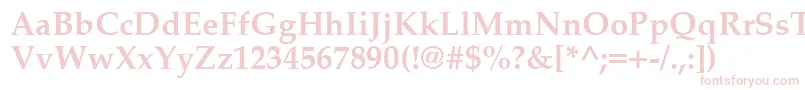 PalatinoCeBold Font – Pink Fonts on White Background