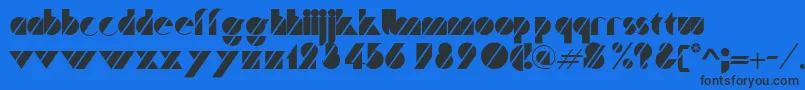 Trafalgar Font – Black Fonts on Blue Background