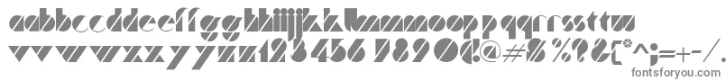 フォントTrafalgar – 白い背景に灰色の文字
