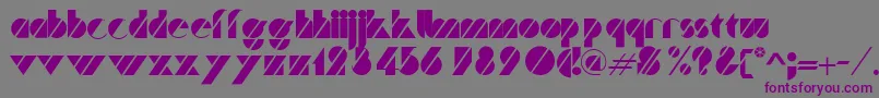 Trafalgar Font – Purple Fonts on Gray Background