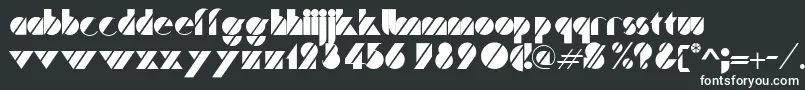 Trafalgar-fontti – valkoiset fontit