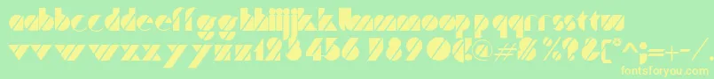 Trafalgar Font – Yellow Fonts on Green Background