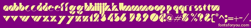 Trafalgar Font – Yellow Fonts on Purple Background