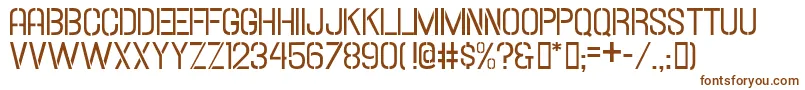 HallandaleStencilJl Font – Brown Fonts on White Background