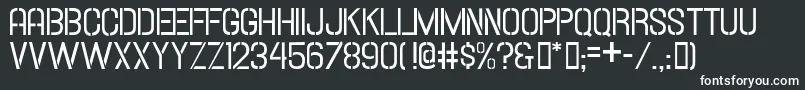 HallandaleStencilJl Font – White Fonts