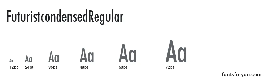 FuturistcondensedRegular Font Sizes