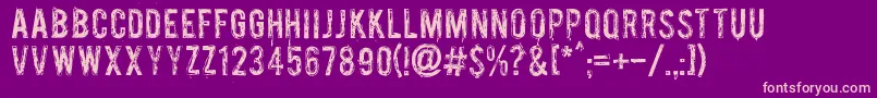 Palsu Font – Pink Fonts on Purple Background