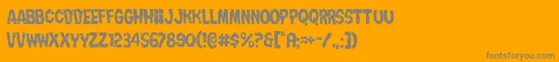 Nightmarealleylight Font – Gray Fonts on Orange Background