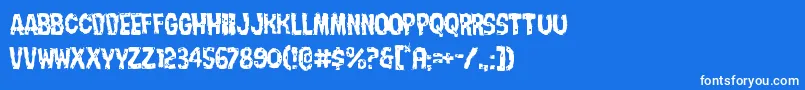 Nightmarealleylight Font – White Fonts on Blue Background