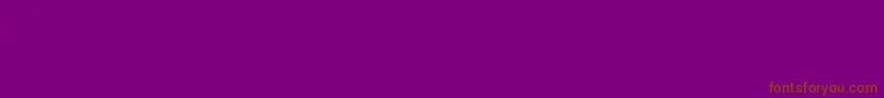 Fonte GostCommonItalic – fontes marrons em um fundo roxo