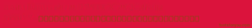 Reason Font – Brown Fonts on Red Background