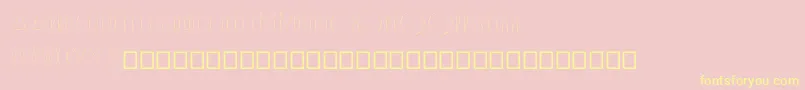 Reason Font – Yellow Fonts on Pink Background