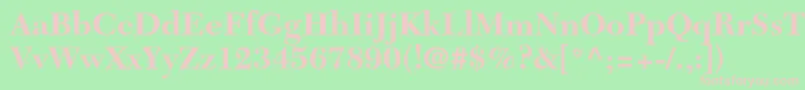 NewcaledonialtstdBold Font – Pink Fonts on Green Background