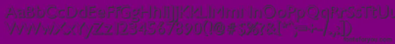 ChantillyshadowRegular-Schriftart – Schwarze Schriften auf violettem Hintergrund