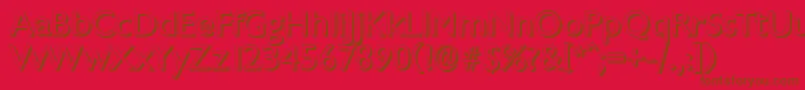 ChantillyshadowRegular Font – Brown Fonts on Red Background