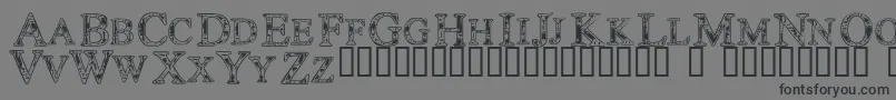 Technoclastic Font – Black Fonts on Gray Background