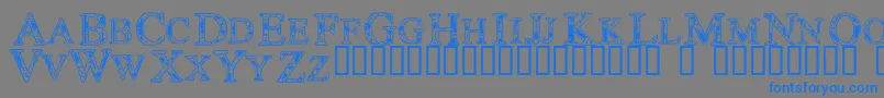 Technoclastic Font – Blue Fonts on Gray Background