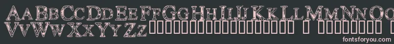 Technoclastic Font – Pink Fonts on Black Background