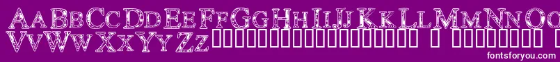 Technoclastic Font – White Fonts on Purple Background