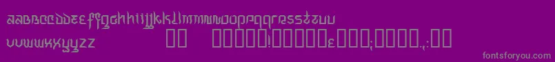 Indochine Font – Gray Fonts on Purple Background