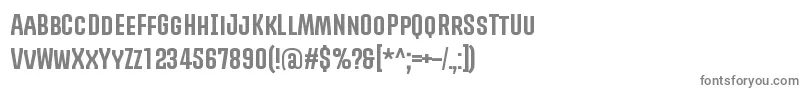 フォントPromovaRegular – 白い背景に灰色の文字