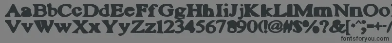 PlutoniteBlah Font – Black Fonts on Gray Background