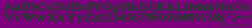 PlutoniteBlah Font – Black Fonts on Purple Background