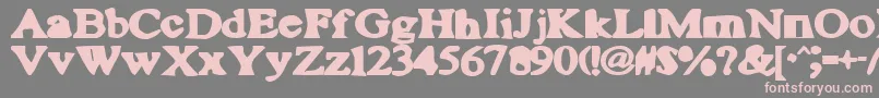 PlutoniteBlah Font – Pink Fonts on Gray Background