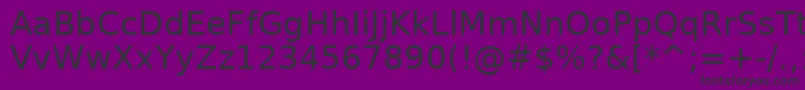 フォントAeNice – 紫の背景に黒い文字
