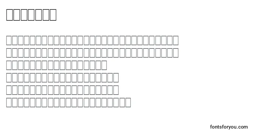 Schriftart Wphv08n – Alphabet, Zahlen, spezielle Symbole